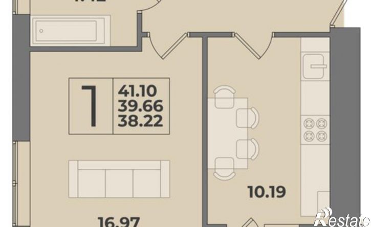 1-комн квартира в новом доме ул Суздальская, 11В,  д. 11В