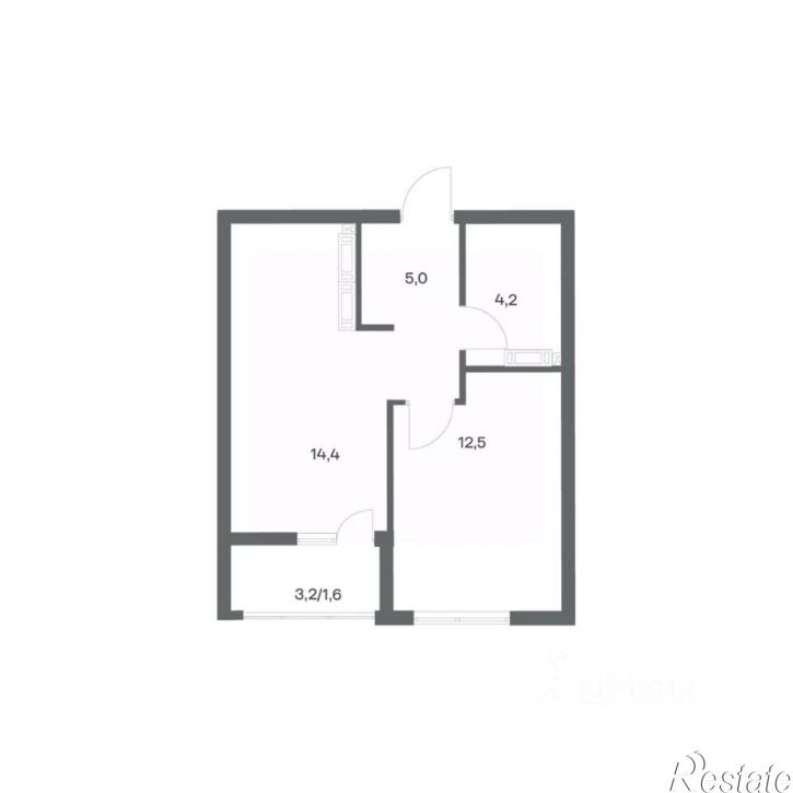 1-комн квартира в новом доме ул Ю.Гагарина, 30,  д. 30
