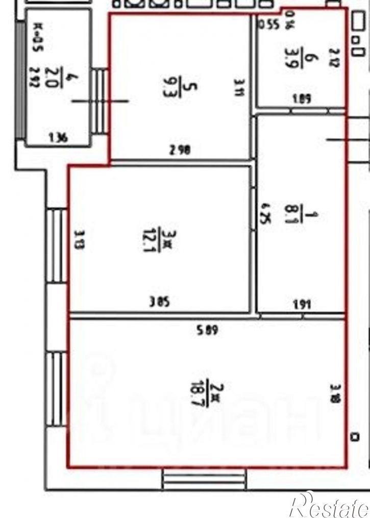 2-комн квартира ул Понартская, 9,  д. 9