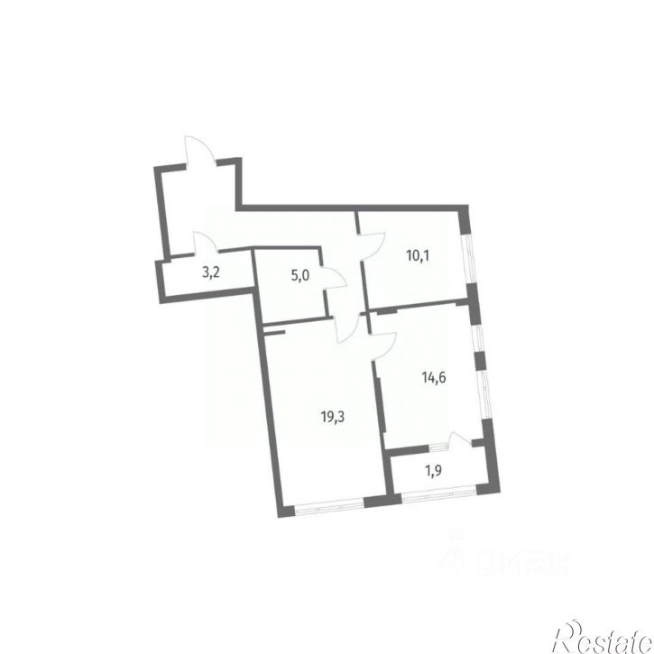 2-комн квартира в новом доме Красная улица