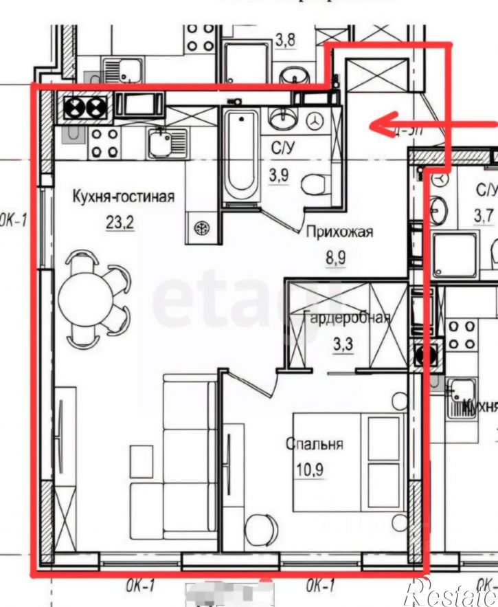 1-комн квартира ул Стекольная, 39,  д. 39
