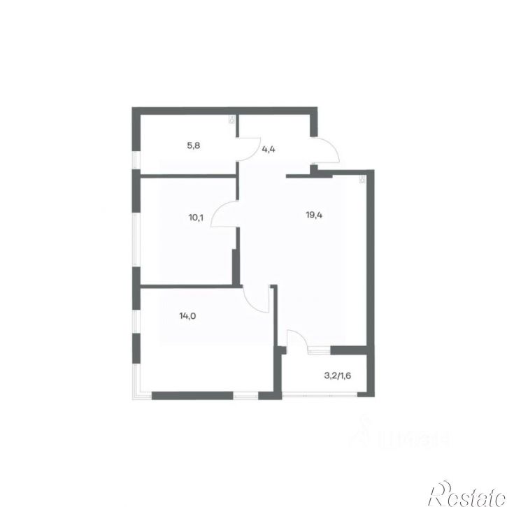 2-комн квартира в новом доме ул Ю.Гагарина, 30,  д. 30