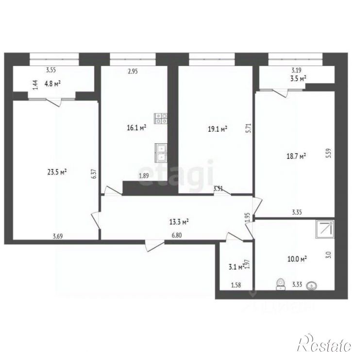 3-комн квартира ул Красная, 139В,  д. 139В