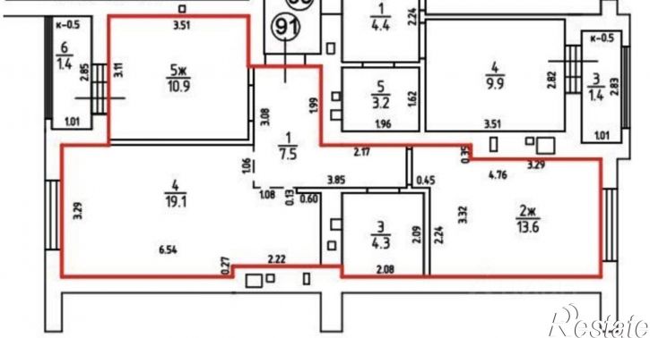 2-комн квартира ул Понартская, 14,  д. 14