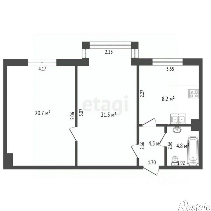 2-комн квартира ул Красная, 25,  д. 25