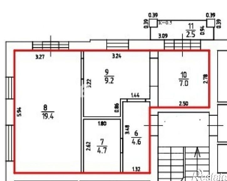 2-комн квартира Калининград, Дачная улица, 8