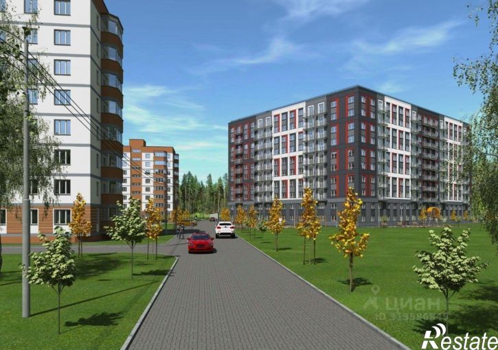 2-комн квартира в новом доме улица Каблукова