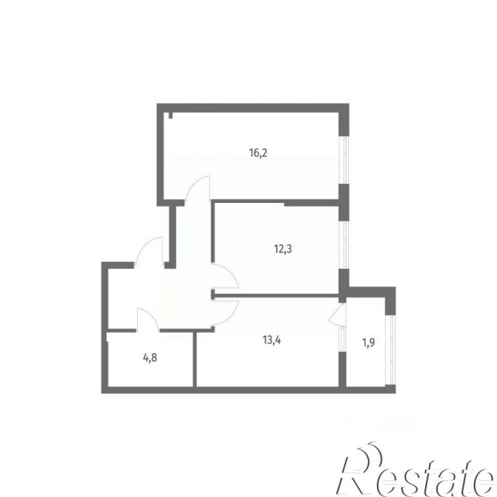 2-комн квартира в новом доме Псковская улица, 21,  д. 21
