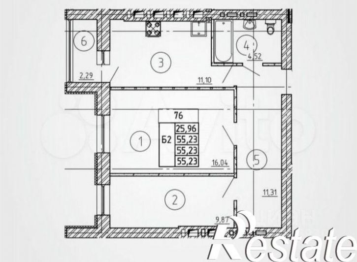 2-комн квартира Борисовский бульвар, 17,  д. 17