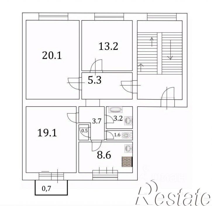 3-комн квартира улица Багратиона, 115,  д. 115