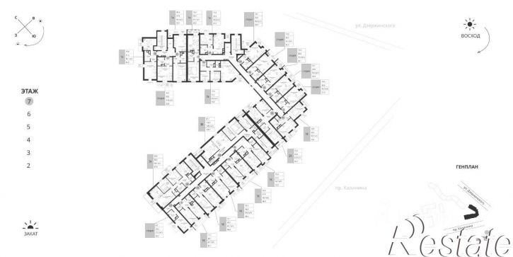 1-комн квартира в новом доме проспект Калинина, 117,  д. 117