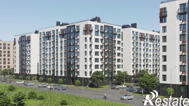 2-комн квартира в новом доме улица Поленова, 6 к2,  д. 6 к2