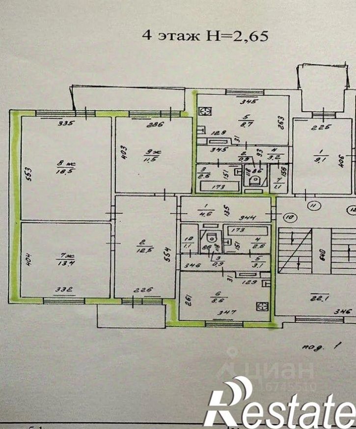 3-комн квартира улица Ульяны Громовой, 119,  д. 119