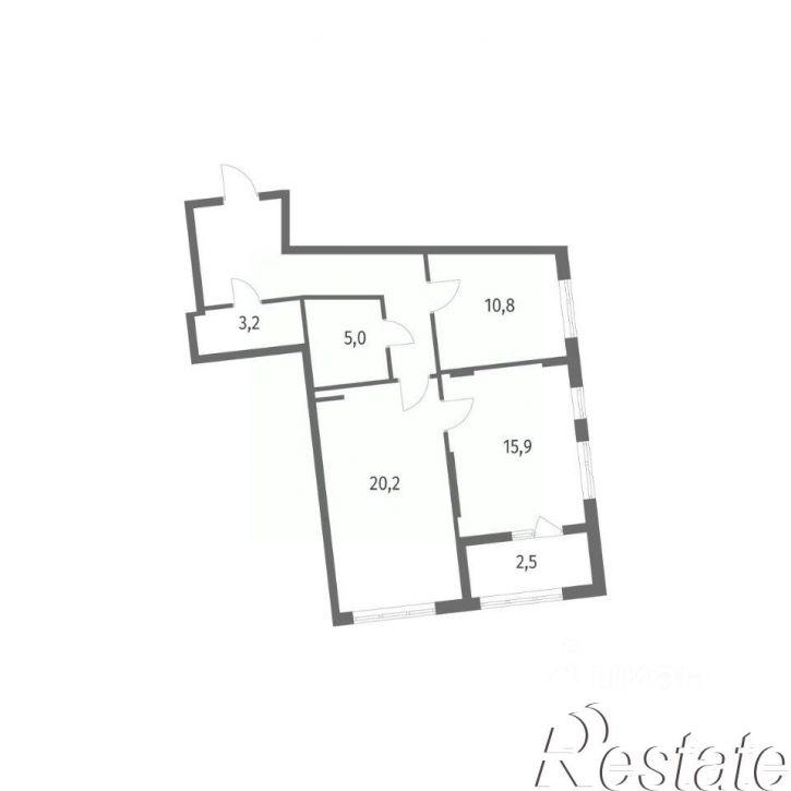 2-комн квартира в новом доме Псковская улица, 21,  д. 21