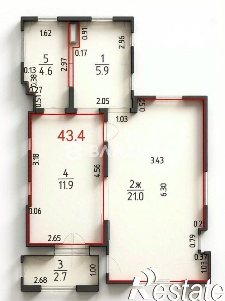 1-комн квартира улица Аксакова, 135,  д. 135