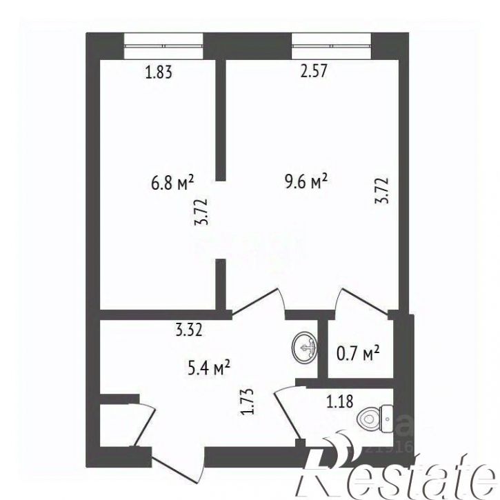 2-комн квартира улица Генерал-лейтенанта Озерова, 30,  д. 30