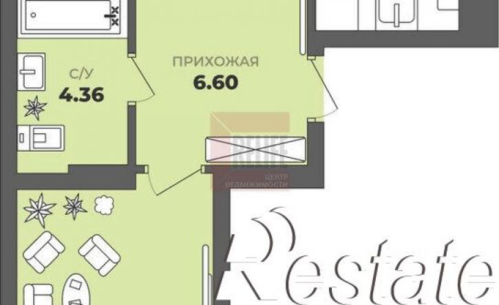 2-комн квартира в новом доме Интернациональная улица, 18,  д. 18