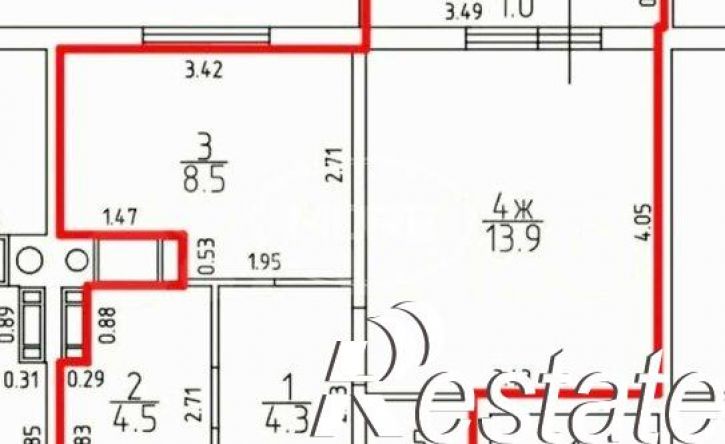 1-комн квартира Коммунистическая улица, 41А,  д. 41А