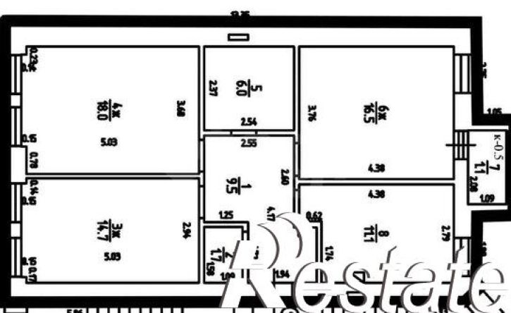 3-комн квартира Артиллерийская улица, 56А,  д. 56А