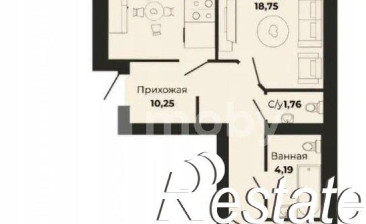 2-комн квартира Борисовский бульвар, 17,  д. 17